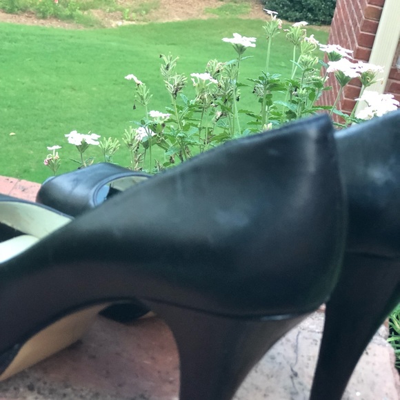 Nine West 'Danee' black peep toe platform heel - Picture 6 of 7